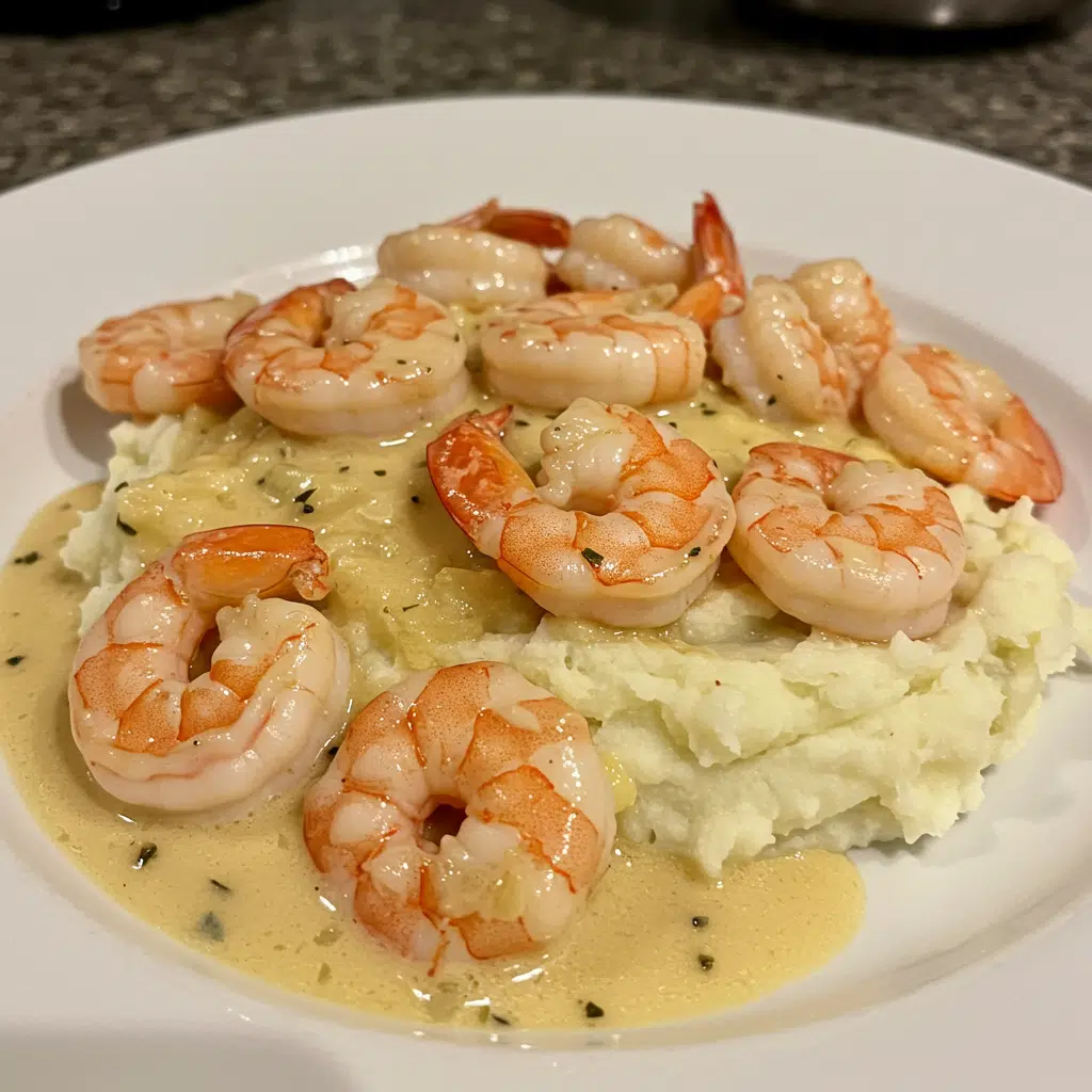 Creamy Garlic Shrimp Over Mashed Potatoes 9 Creamy Garlic Shrimp Over Mashed Potatoes - Restaurant-quality comfort food made easy at home!