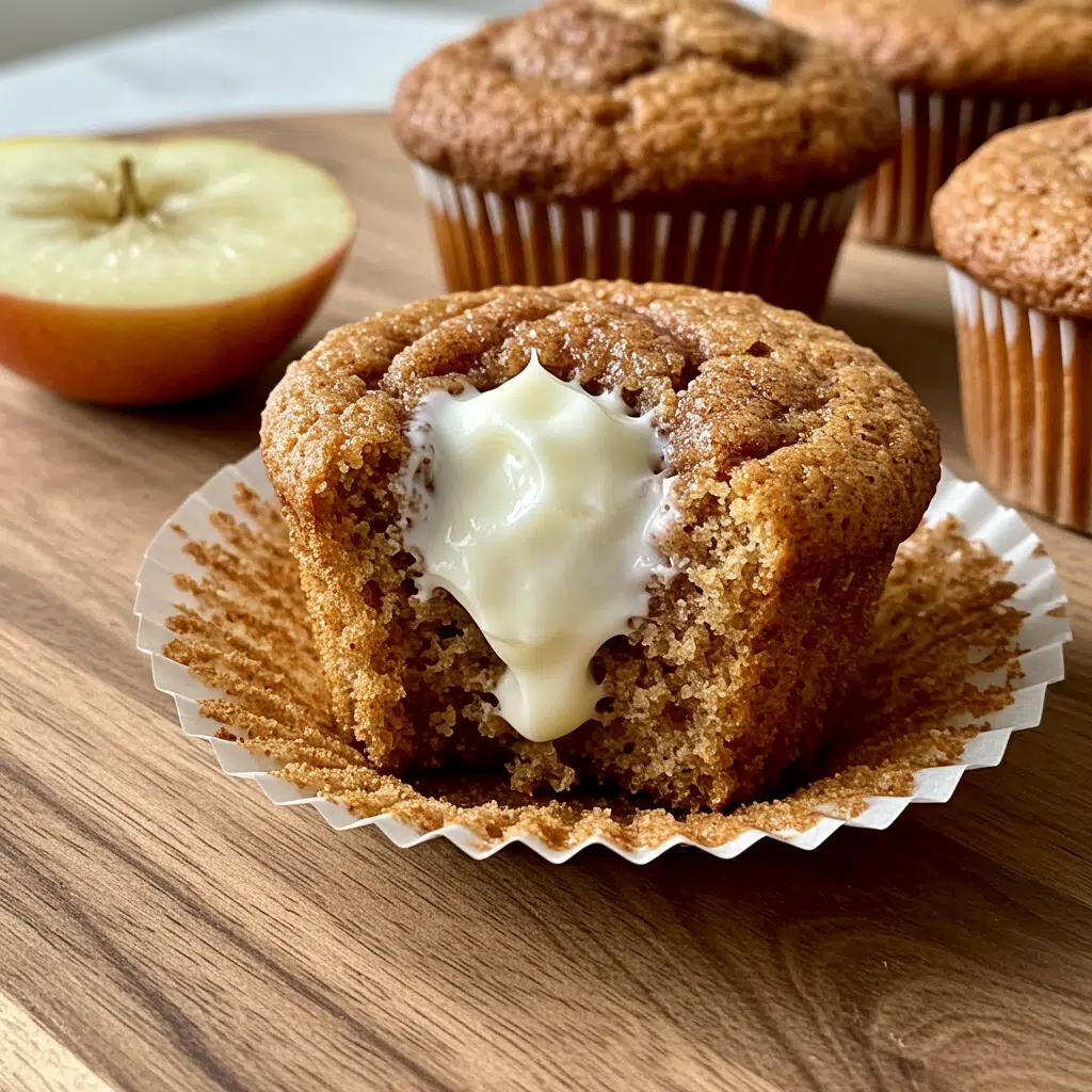 Apple Cinnamon Muffins 11 Freshly baked apple cinnamon muffins with golden brown tops covered in cinnamon sugar coating, arranged on a wire cooling rack