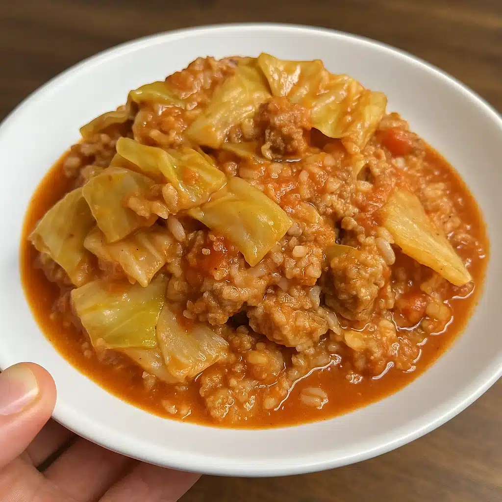 Slow Cooker Unstuffed Cabbage Rolls 6 Easy slow cooker unstuffed cabbage rolls - all the comfort food taste of traditional stuffed cabbage without spending hours in the kitchen rolling individual leaves