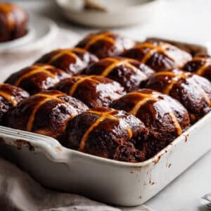 Chocolate Hot Cross Buns