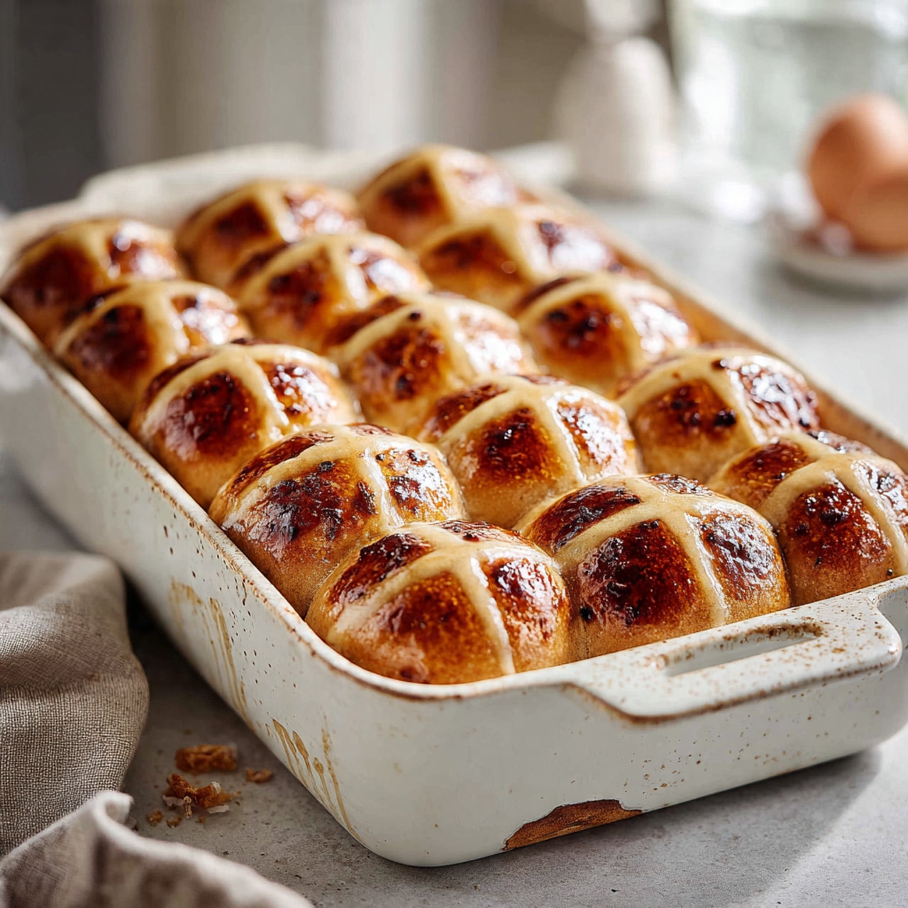 Sourdough Hot Cross Buns