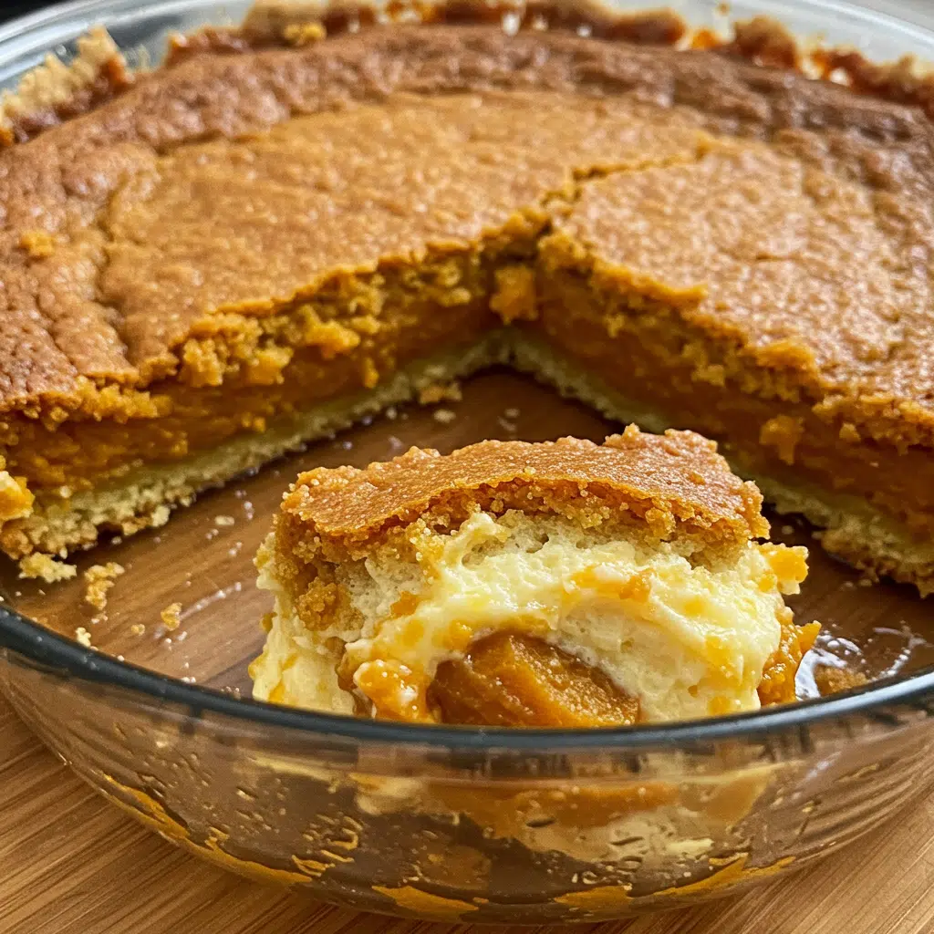 Easy Pumpkin Cobbler 9 Golden brown pumpkin cobbler with crumbly topping in a white baking dish, served with a dollop of whipped cream, showcasing the creamy pumpkin filling and crispy spiced topping.