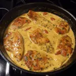 Best Marry Me Chicken 8 Golden seared Marry Me Chicken in a creamy Parmesan sauce with sun-dried tomatoes and fresh herbs in a cast iron skillet