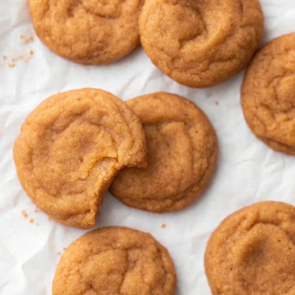 Brown Butter Pumpkin Snickerdoodle Cookies 7 Stack of brown butter pumpkin snickerdoodle cookies with cinnamon sugar coating on white plate