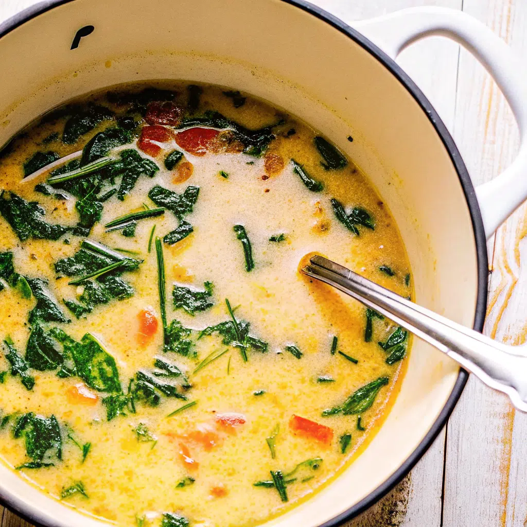 Home Page 49 A creamy, loaded crack chicken soup in a white bowl topped with melted cheddar cheese, crispy bacon bits, and green onions, with a wooden spoon beside it