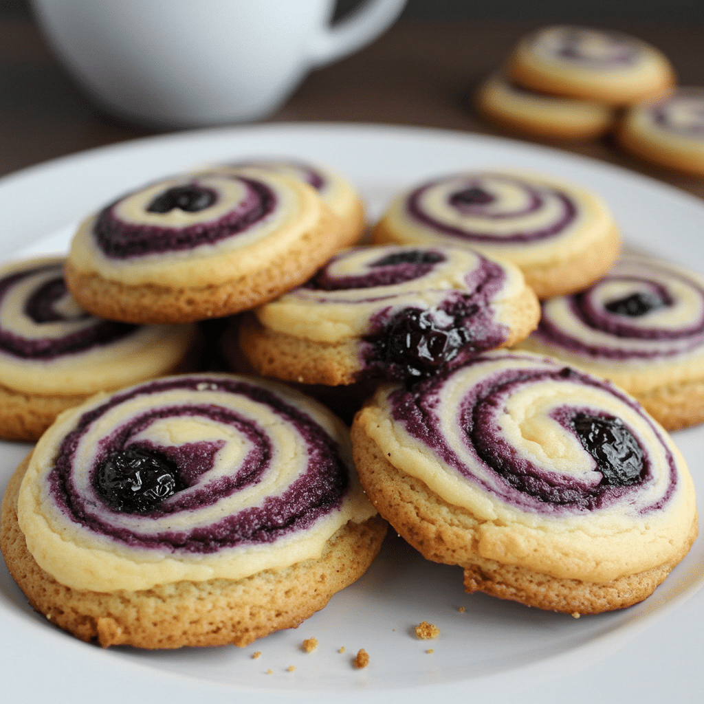 Blueberry Cheesecake Swirl Cookies - soft, creamy, and bursting with fresh blueberry flavor in every bite!