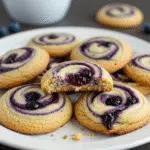 Easy Blueberry Cheesecake Swirl Cookies 8 Blueberry Cheesecake Swirl Cookies - soft, creamy, and bursting with fresh blueberry flavor in every bite!