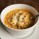 This Alfredo Lasagna Soup is like eating lasagna with a spoon - all the good stuff without the layering