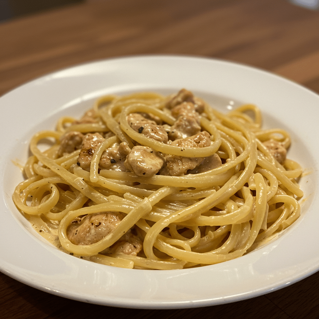 Cowboy Butter Chicken Linguine – ridiculously creamy, garlicky, ready in thirty minutes flat