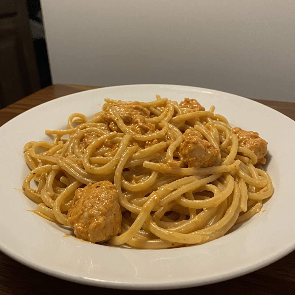 Cowboy Butter Chicken Linguine – ridiculously creamy, garlicky, ready in thirty minutes flat