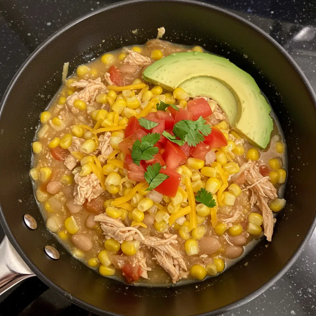 Mexican Street Corn White Chicken Chili - all the elote flavors in a warm bowl for family dinner!