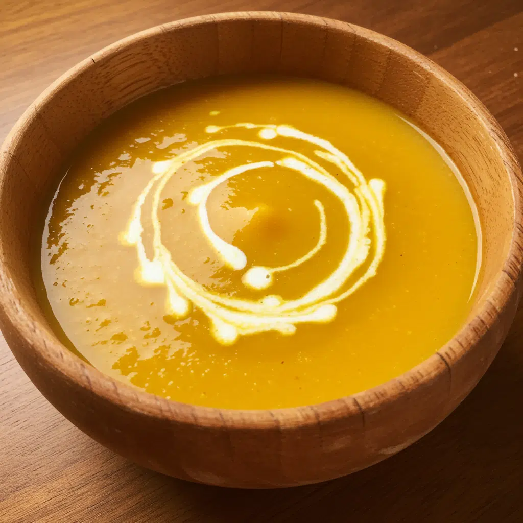 This velvety butternut squash soup with fresh herbs is the perfect comfort food for chilly autumn days