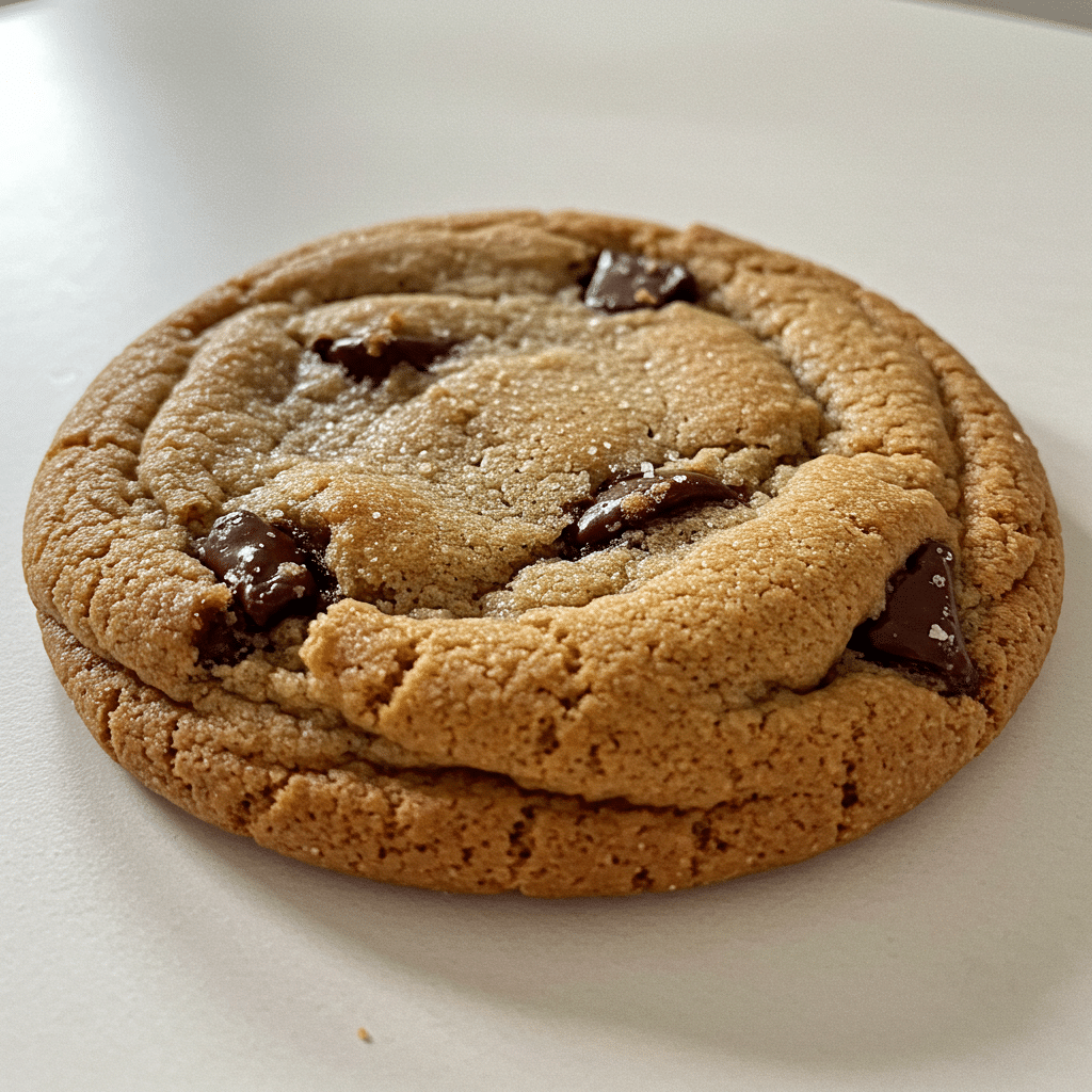 Perfectly golden brown butter chocolate chip cookies with crispy edges and soft centers, loaded with melted chocolate chips and made with nutty browned butter