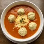 comforting tomato soup with cheddar bay dumplings combines classic flavors in the most delicious way – perfect for cozy nights in