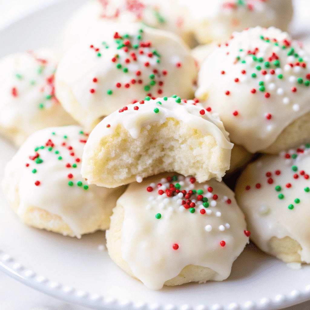 These soft Italian Christmas cookies with sweet glaze are the perfect addition to any holiday cookie platter