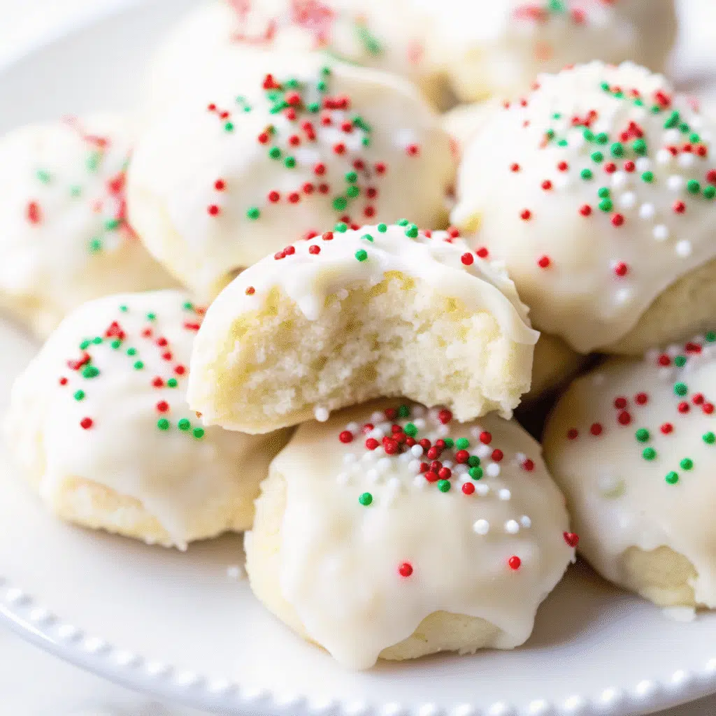 These soft Italian Christmas cookies with sweet glaze are the perfect addition to any holiday cookie platter
