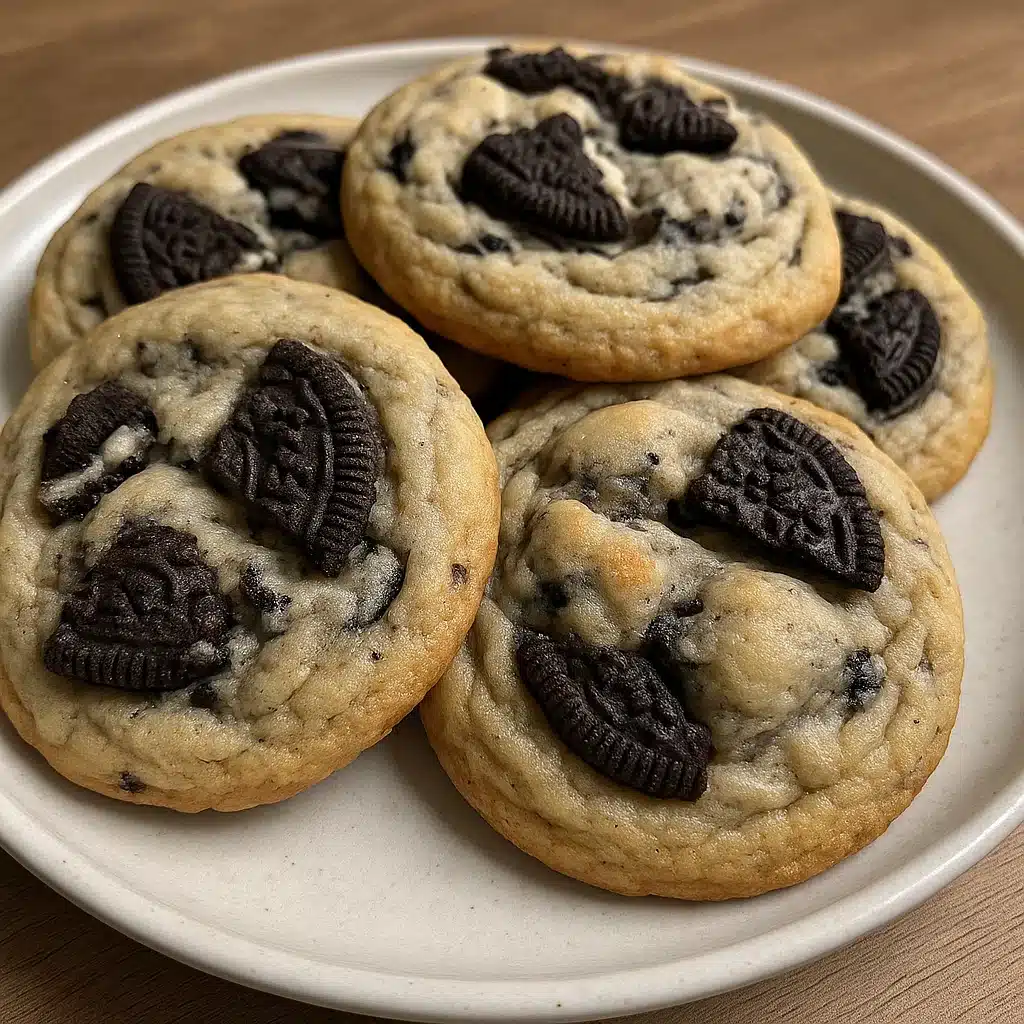 These cookies and cream cookies are ridiculously soft and packed with chunky Oreos - my family's absolute favorite!