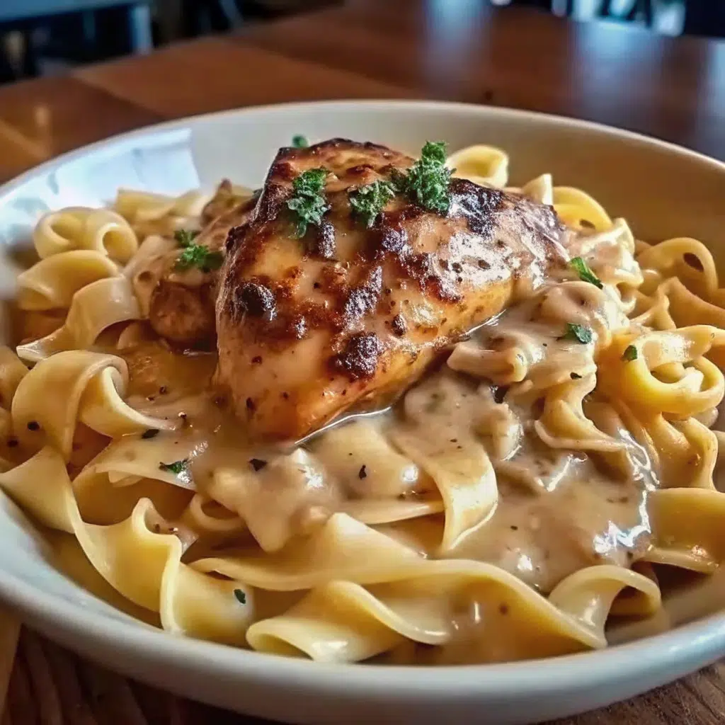 One Pan Chicken with Buttered Noodles—creamy, comforting, and made entirely in one skillet for easy weeknight cooking