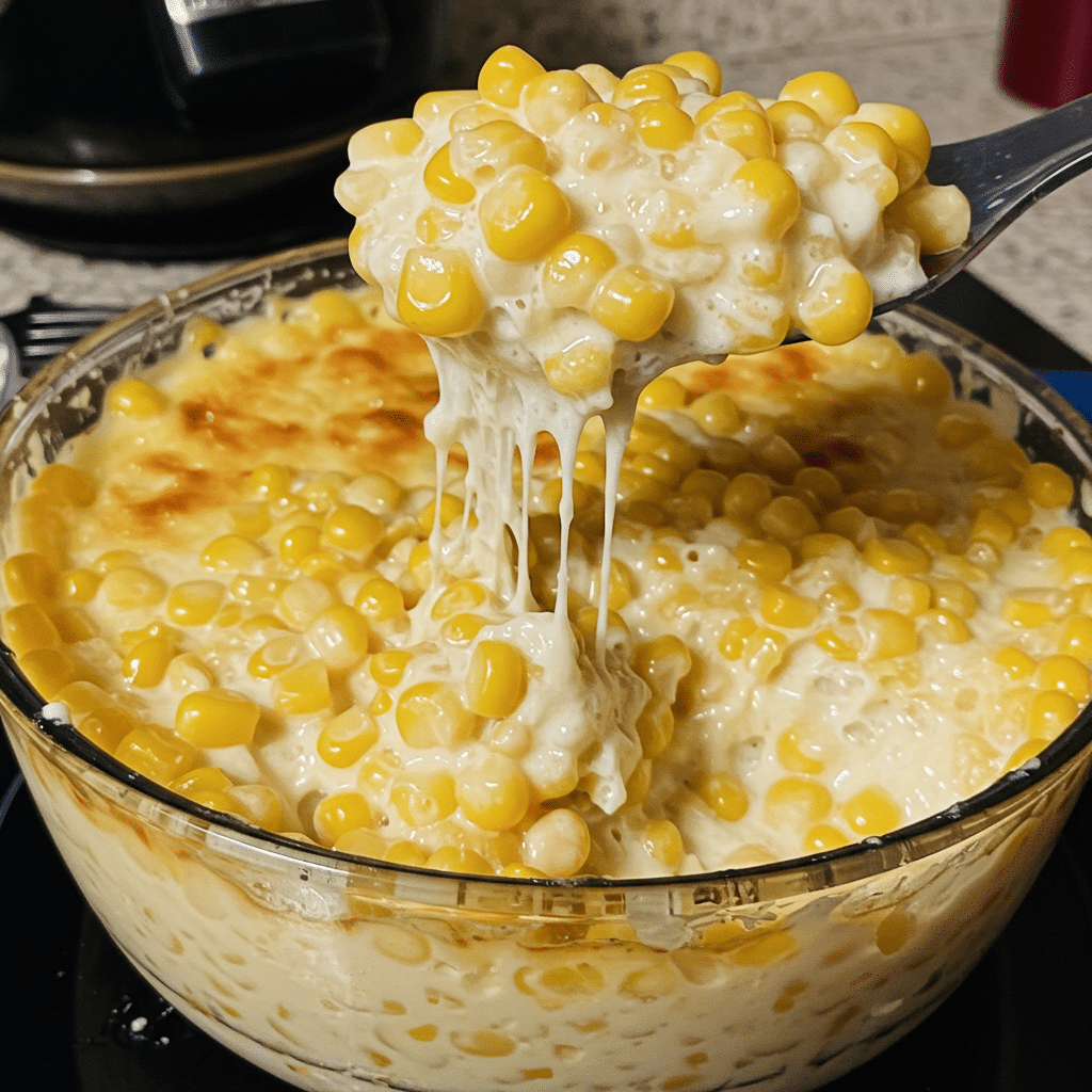 Creamy Corn Bliss is made with simple ingredients like frozen corn, heavy cream, and a touch of sugar for the perfect sweet and savory side dish that's ready in minutes!