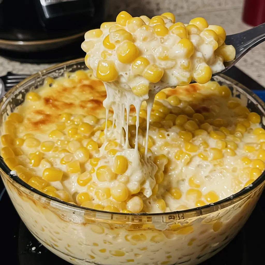 Creamy Corn Bliss is made with simple ingredients like frozen corn, heavy cream, and a touch of sugar for the perfect sweet and savory side dish that's ready in minutes!