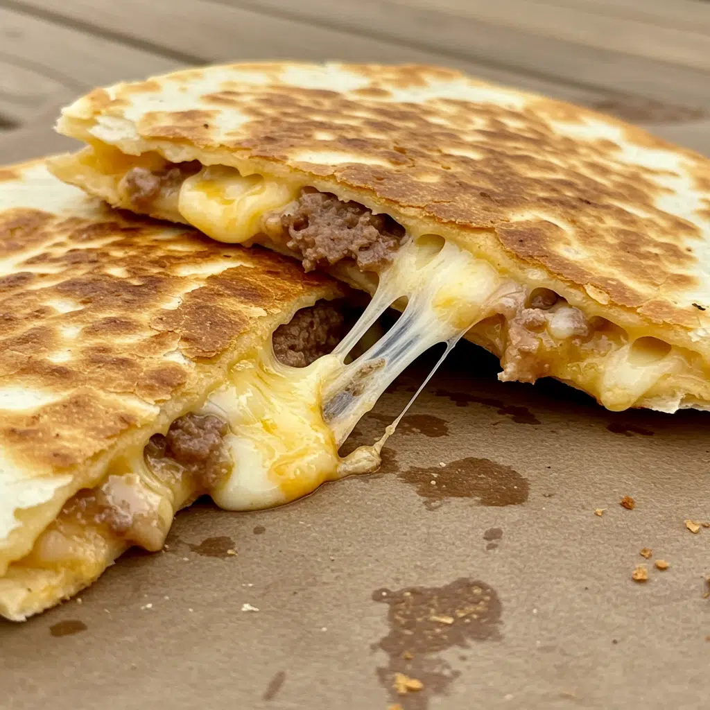 Smashburger Quesadillas 7 Smashburger Quesadillas combine crispy-edged beef patties and melted cheese in a toasted tortilla for the ultimate comfort food fusion!