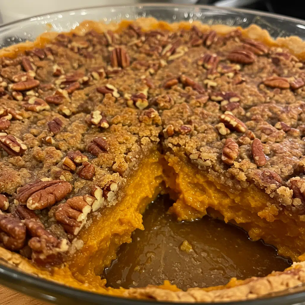 Pumpkin Cobbler with Pecan Topping literally makes its own caramel sauce while it bakes and I'm still not over it. Perfect fall dessert that's easier than pie and tastes incredible with vanilla ice cream