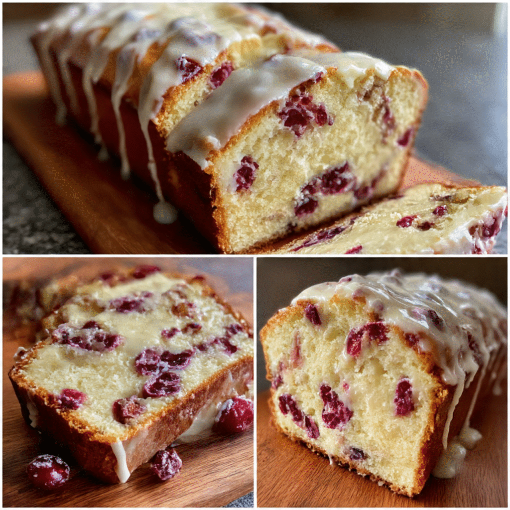 Cream Cheese Cranberry Loaf is the perfect holiday treat! Tangy cranberries meet rich cream cheese in this tender, moist quick bread