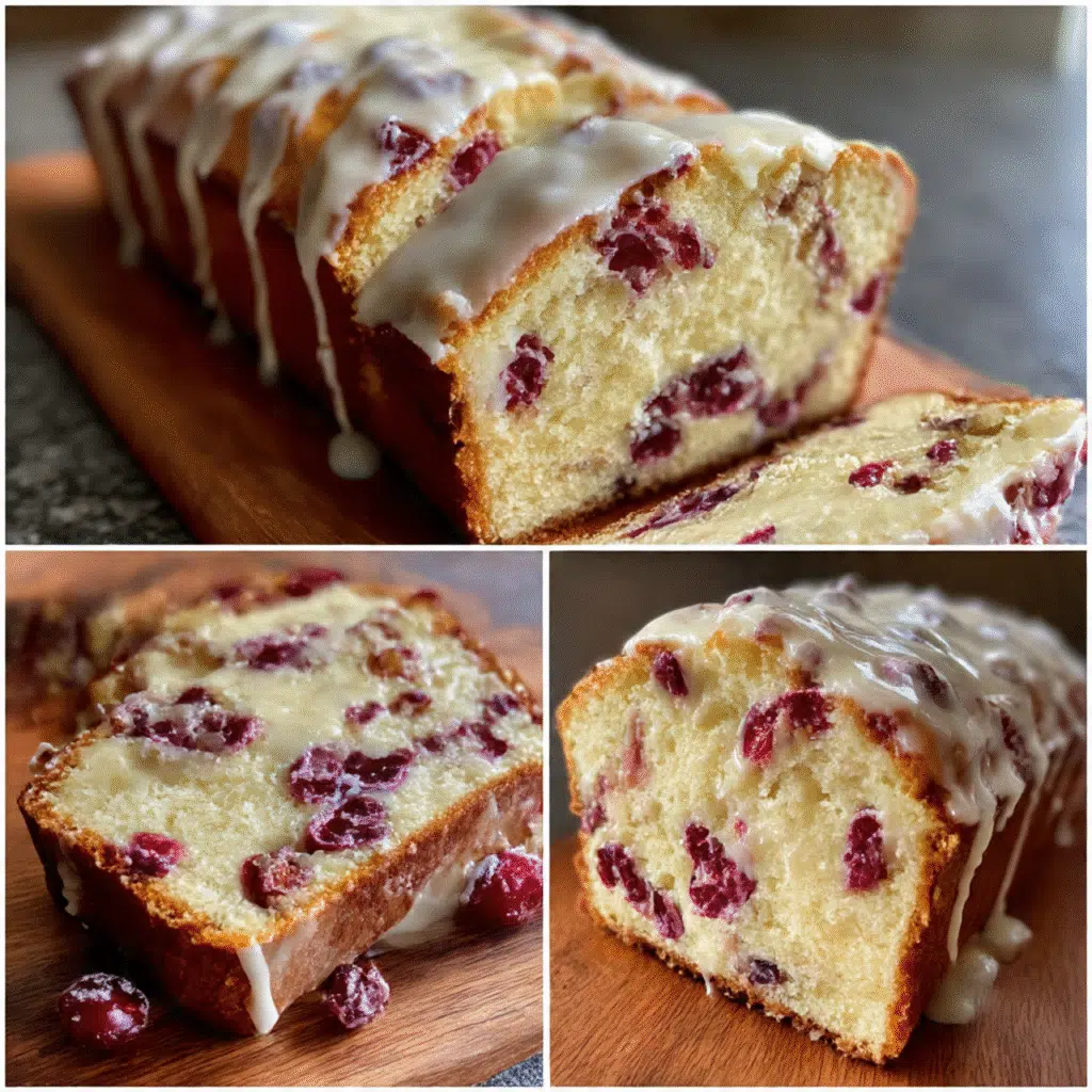 Cream Cheese Cranberry Loaf is the perfect holiday treat! Tangy cranberries meet rich cream cheese in this tender, moist quick bread