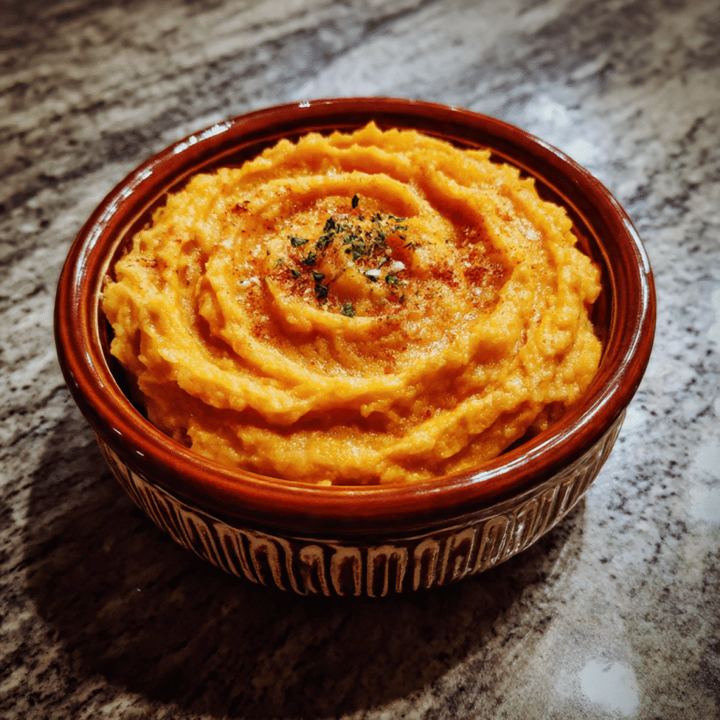 Creamy Sweet Mashed Potatoes – naturally sweet, buttery, and perfectly spiced