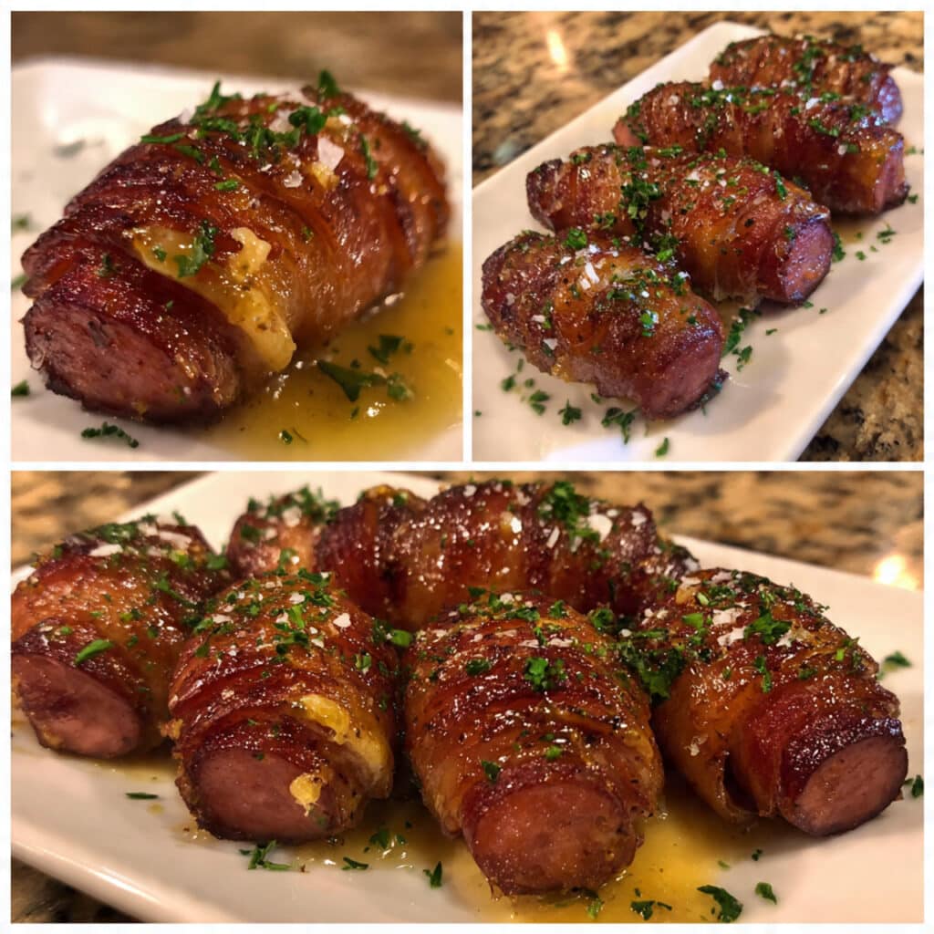 Mustard Hasselback Kielbasa Bites are crispy, caramelized, and SO addictive! Smoky sausage meets tangy-sweet mustard glaze in the most irresistible game day appetizer.