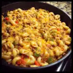 One Pot Cheesy Taco Mac – the ultimate 30-minute comfort food that combines taco flavors with creamy mac and cheese! Perfect for busy weeknights.