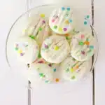 No-bake Funfetti Cream Cheese Mints ready in 20 minutes! Creamy, festive, and so easy.