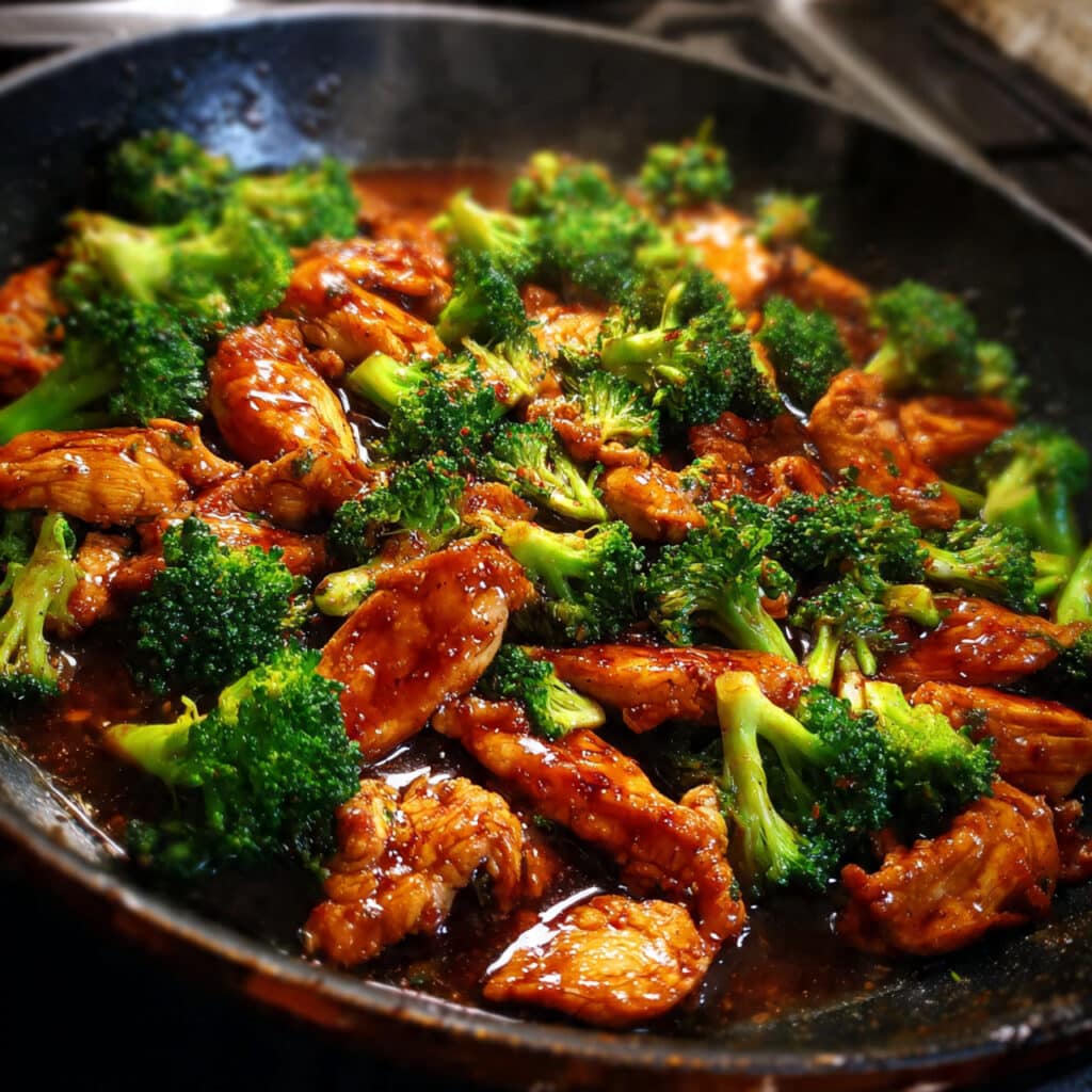 30-Minute Teriyaki Chicken and Broccoli - better than takeout and made in one pan! This weeknight dinner favorite features tender chicken, crisp broccoli, and a homemade teriyaki sauce