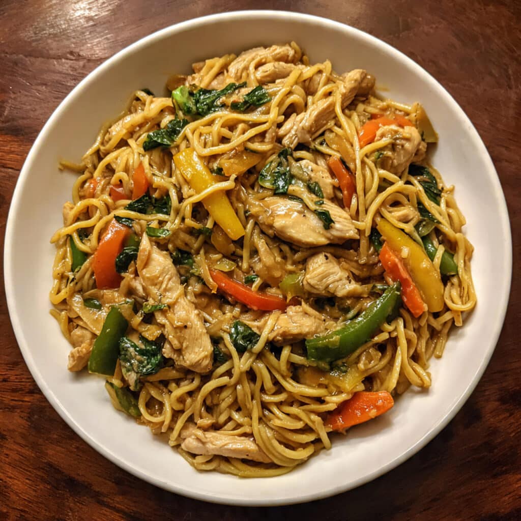 15-minute Chicken Chow Mein is better than takeout! Tender chicken, crisp vegetables, and perfectly sauced noodles make this an instant weeknight favorite.