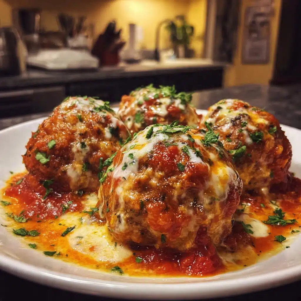 Ground turkey meatballs baked until golden and served with fresh herbs.