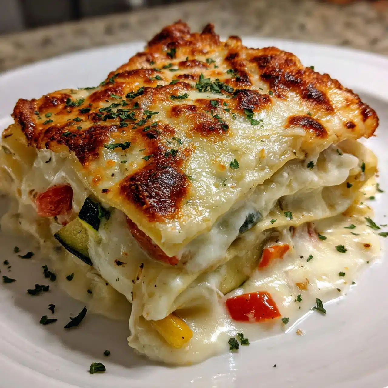 Loaded Veggie White Lasagna