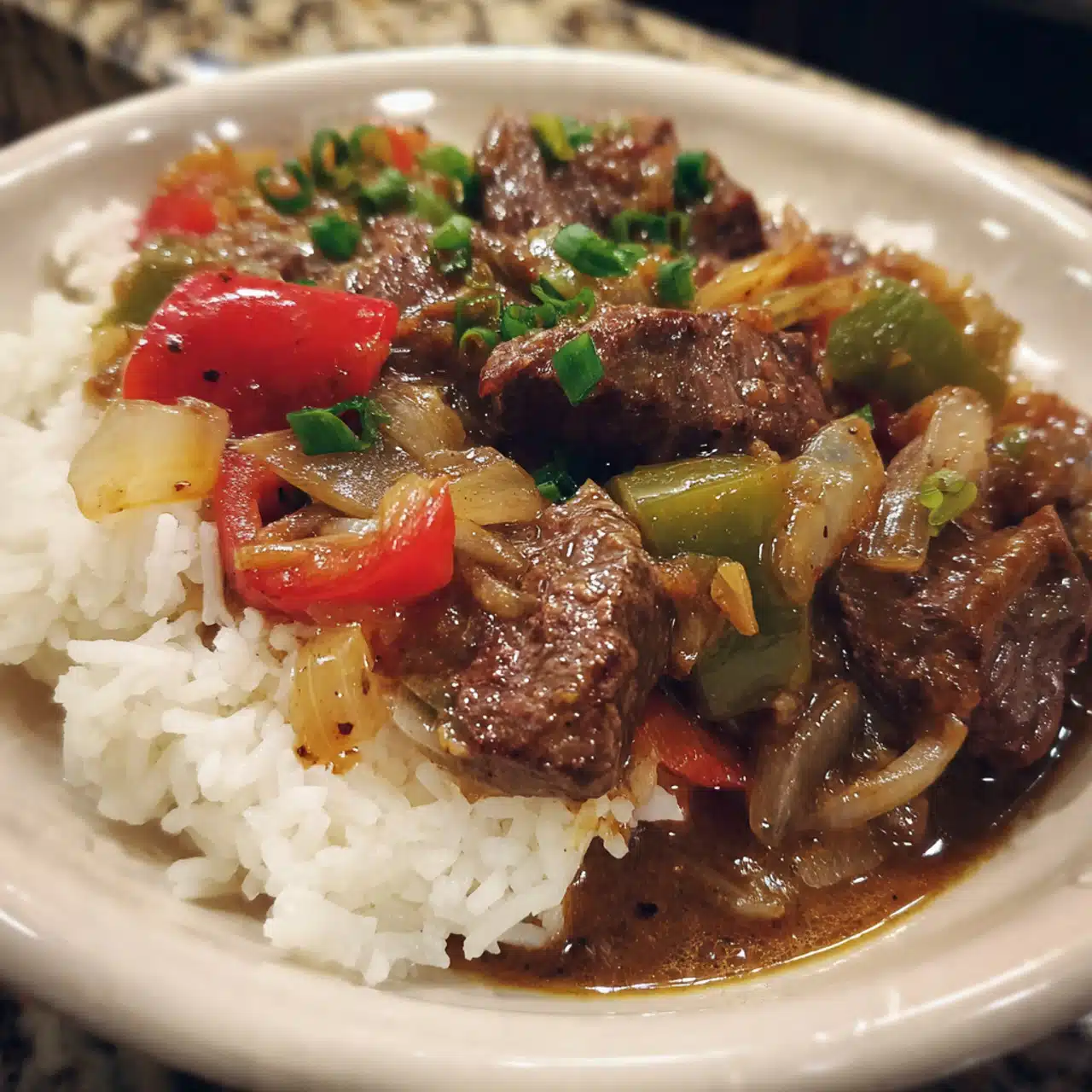Crock Pot Pepper Steak