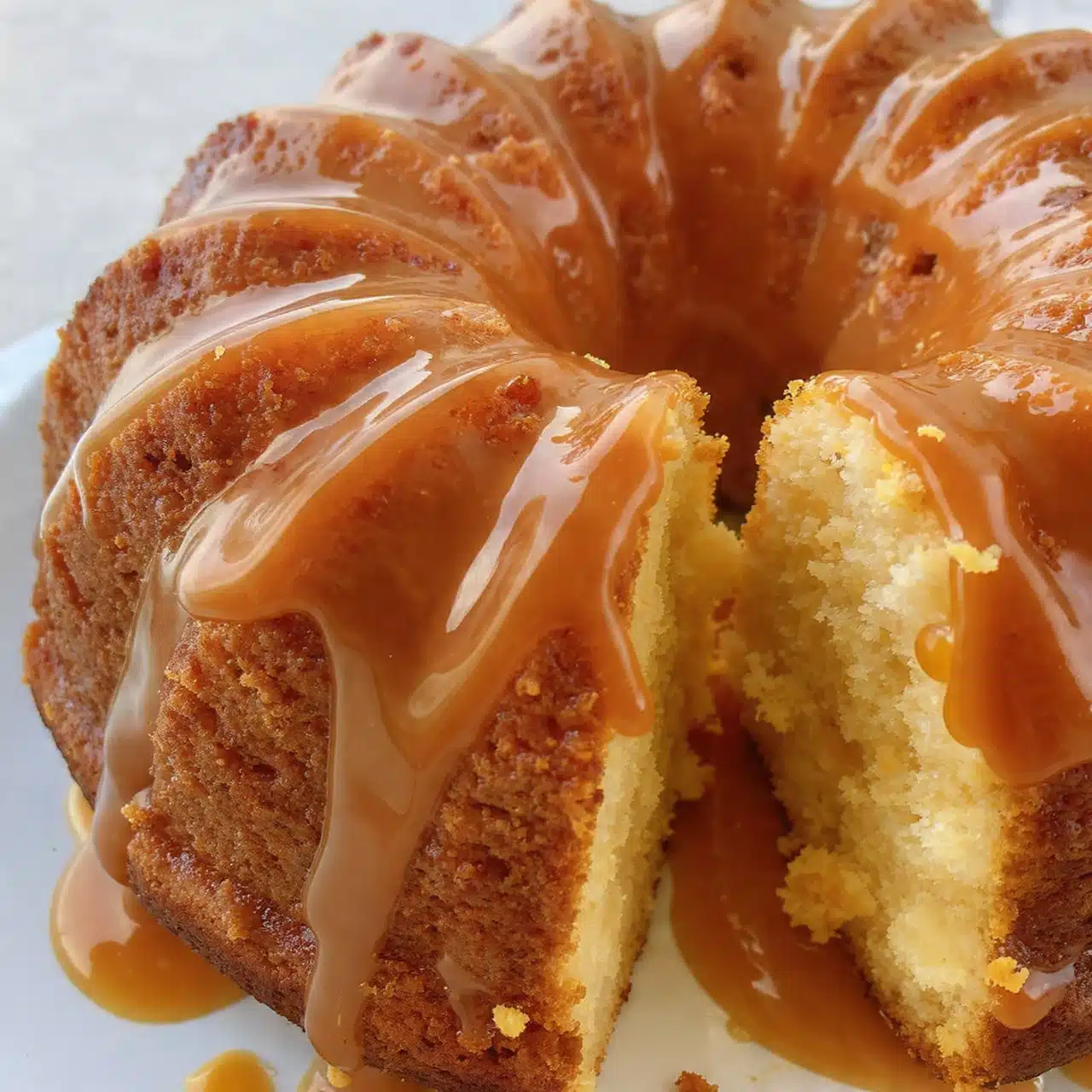 Salted Caramel Kentucky Butter Cake