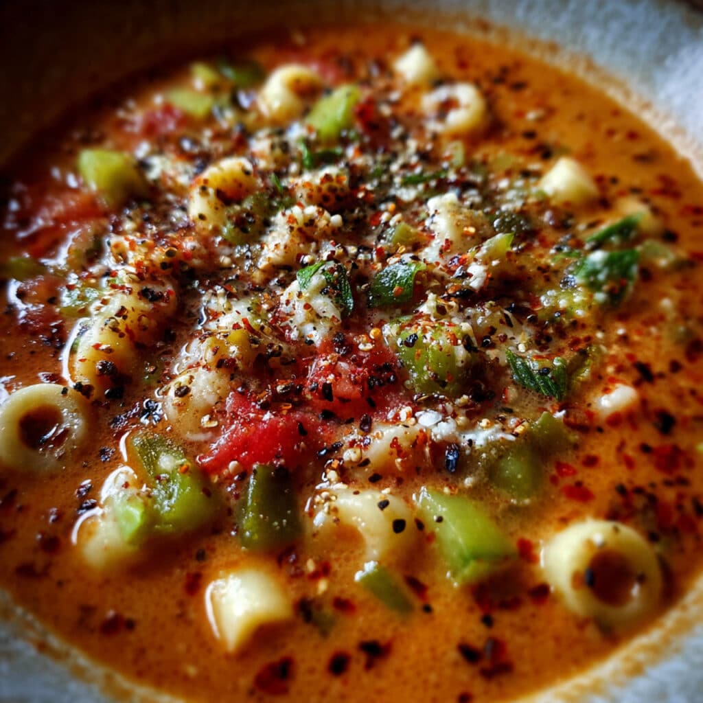 Classic Italian Minestrone Soup—loaded with vegetables, beans, and pasta in a fragrant herb-tomato broth. Perfect comfort food that tastes like Nonna's kitchen!