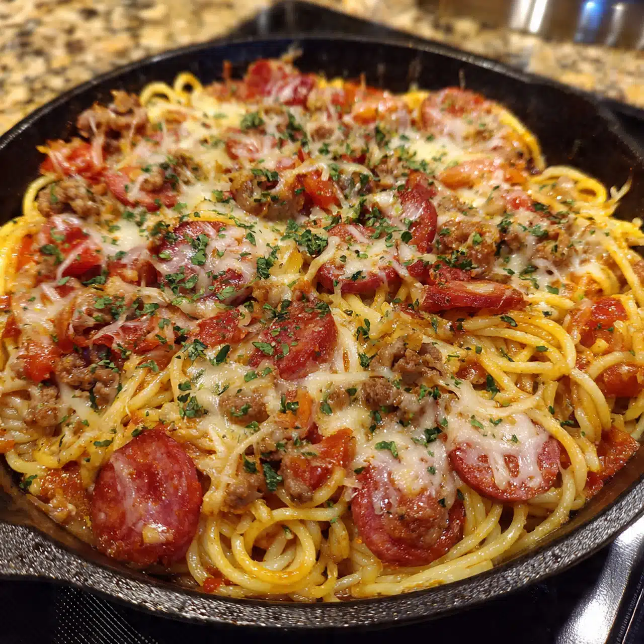 One Pot Cowboy Spaghetti 9 One Pot Cowboy Spaghetti