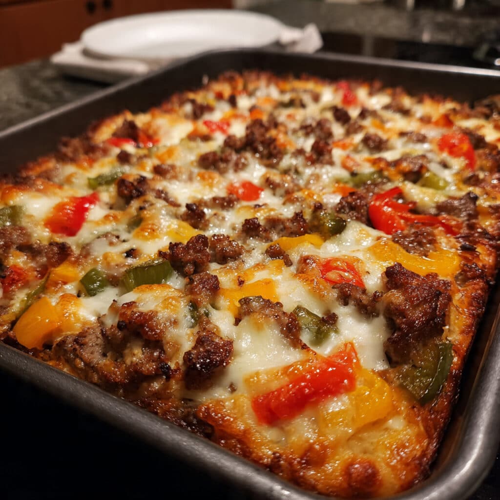 Sheet Pan Ground Beef and Veggie Bakes 5 Sheet Pan Ground Beef and Veggie Bakes: Your new favorite healthy weeknight dinner! Roasted vegetables, seasoned beef, and an optional tangy sauce come together in under 40 minutes