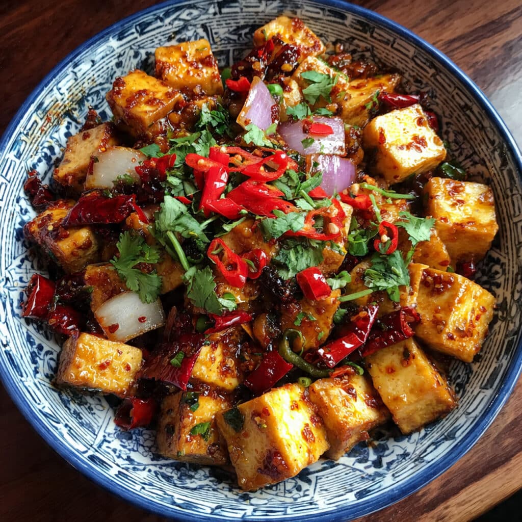 Crispy Szechuan Tofu is packed with vibrant vegetables and coated in a sweet, spicy, and slightly numbing sauce that's completely addictive. Ready in 30 minutes!