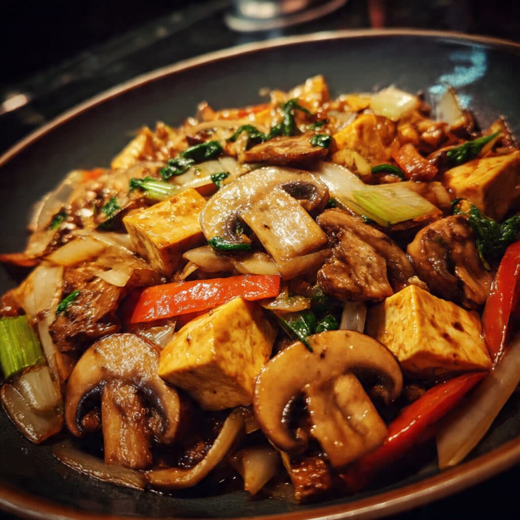 Mushroom and Tofu Stir Fry brings restaurant-quality flavor to your weeknight dinner table—marinated tofu, meaty mushrooms, and a sweet-savory glaze