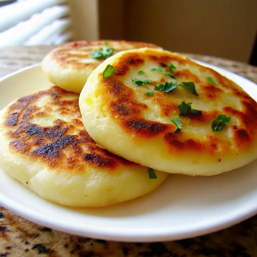 Homemade arepas made from golden cornmeal, cooked until crisp on the outside and soft inside, served warm and ready to fill.