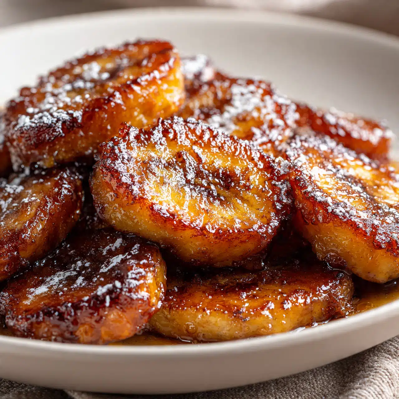 Pan Fried Cinnamon Bananas
