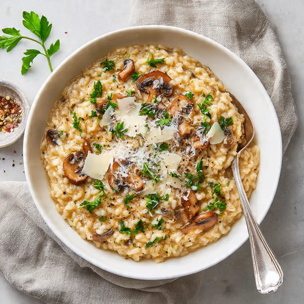 Easy Wild Mushroom Risotto