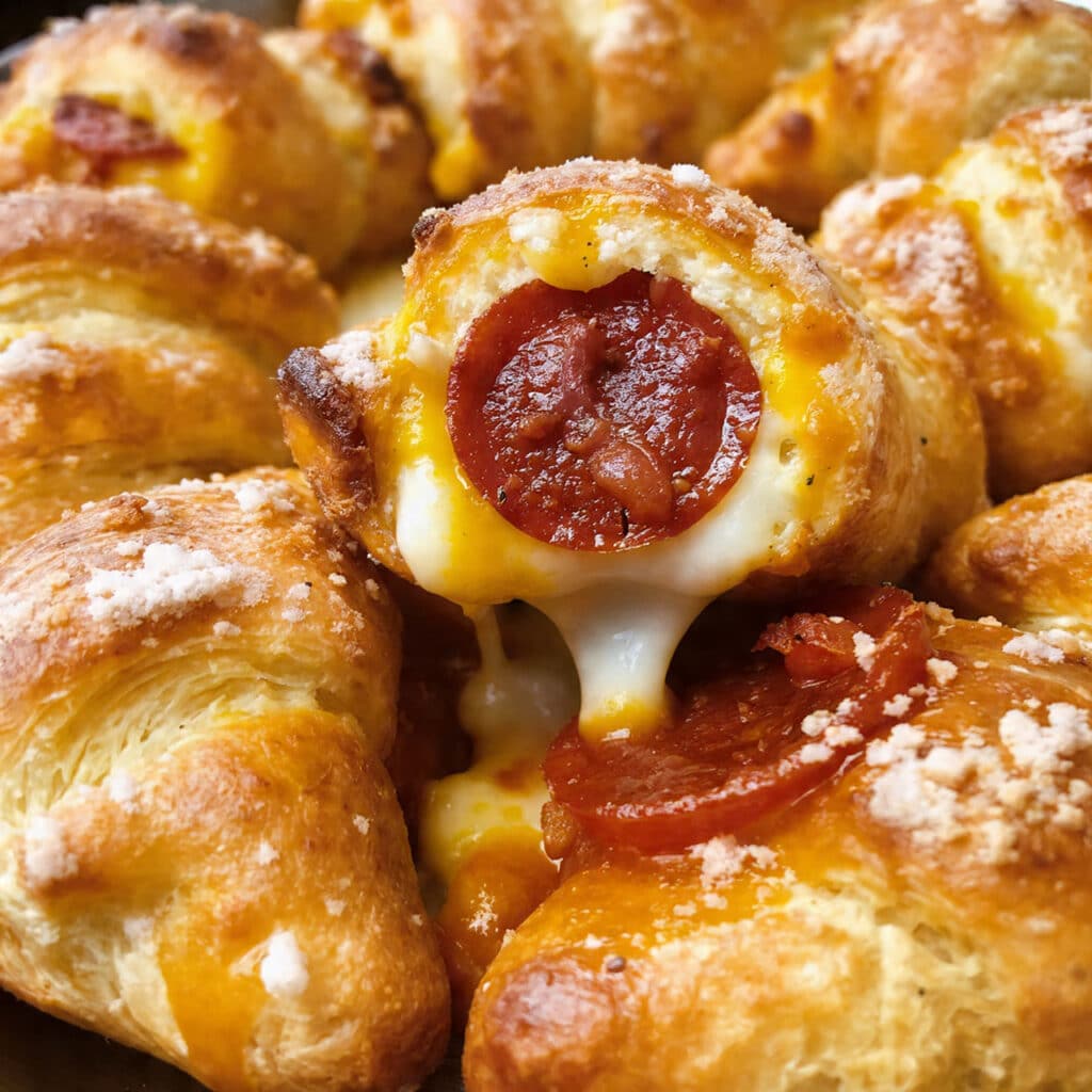 Easy Crescent Roll Pizza Bites – flaky, cheesy, and ready in 15 minutes! Perfect for snacks, lunch boxes, or game day.