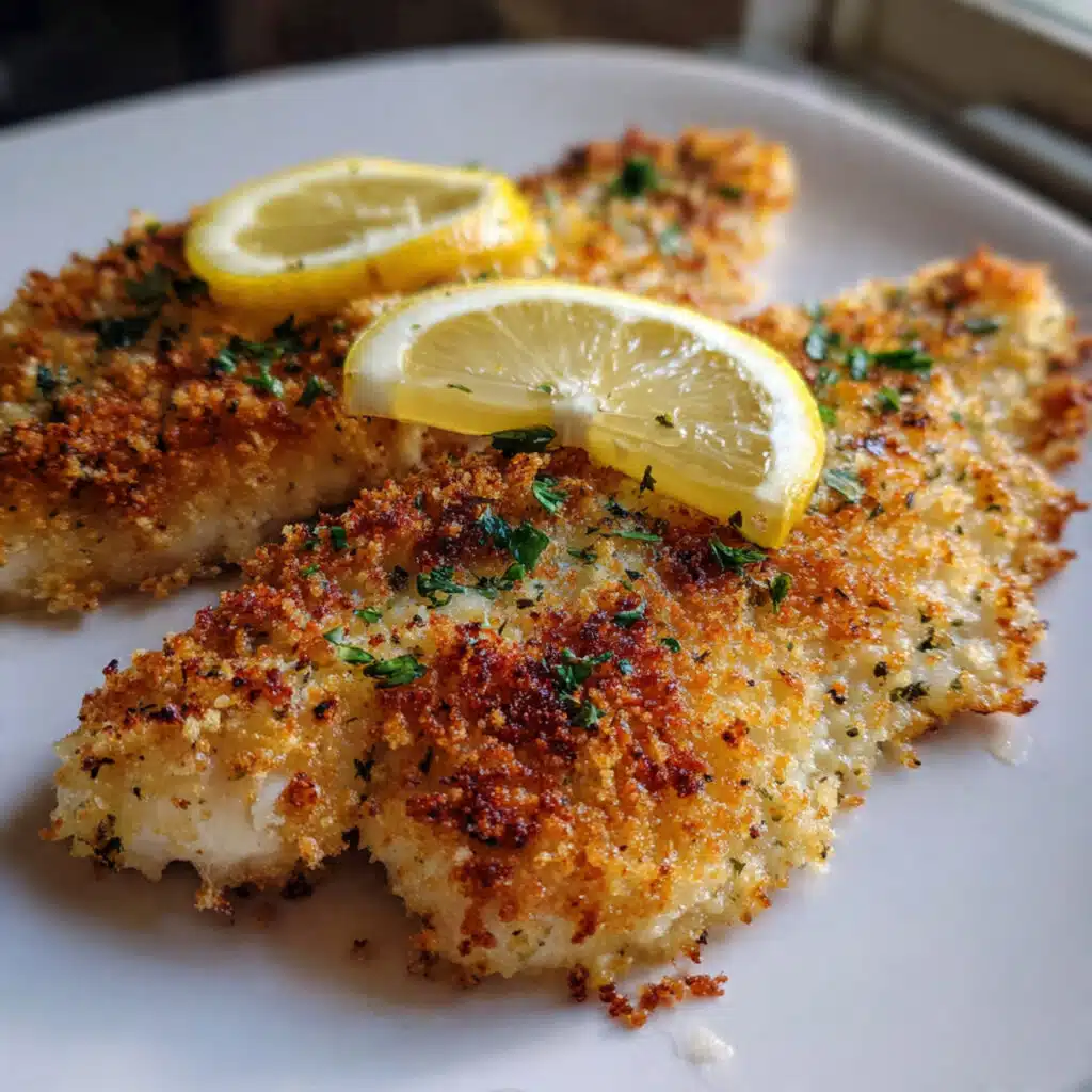 Crispy Parmesan Crusted Air Fryer Tilapia – ready in just 15 minutes and bursting with flavor!