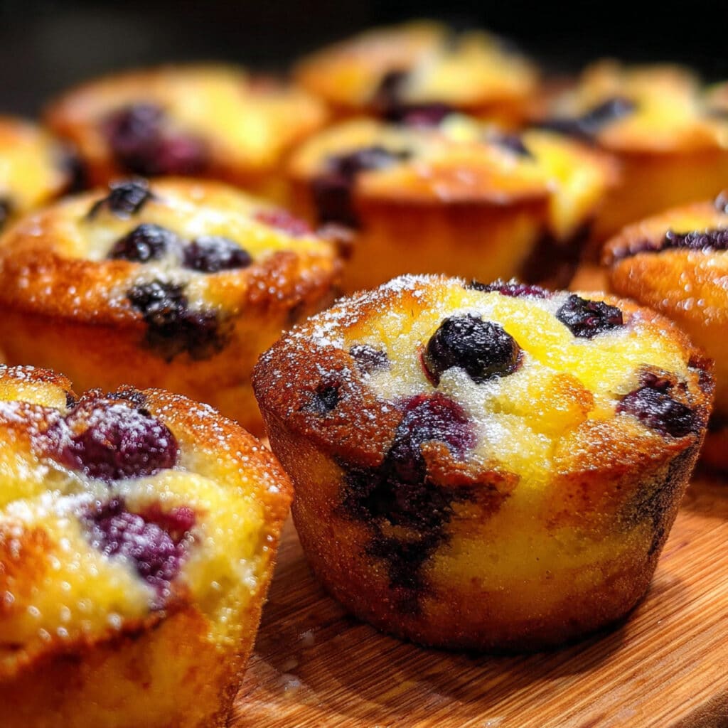 Fluffy Blueberry Lemon Pancake Bites — bite-sized breakfast perfection that's easy to make and impossible to resist!