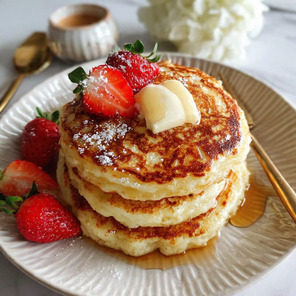 fluffiest Greek yogurt pancakes you'll ever make—protein-packed, tender, and absolutely irresistible